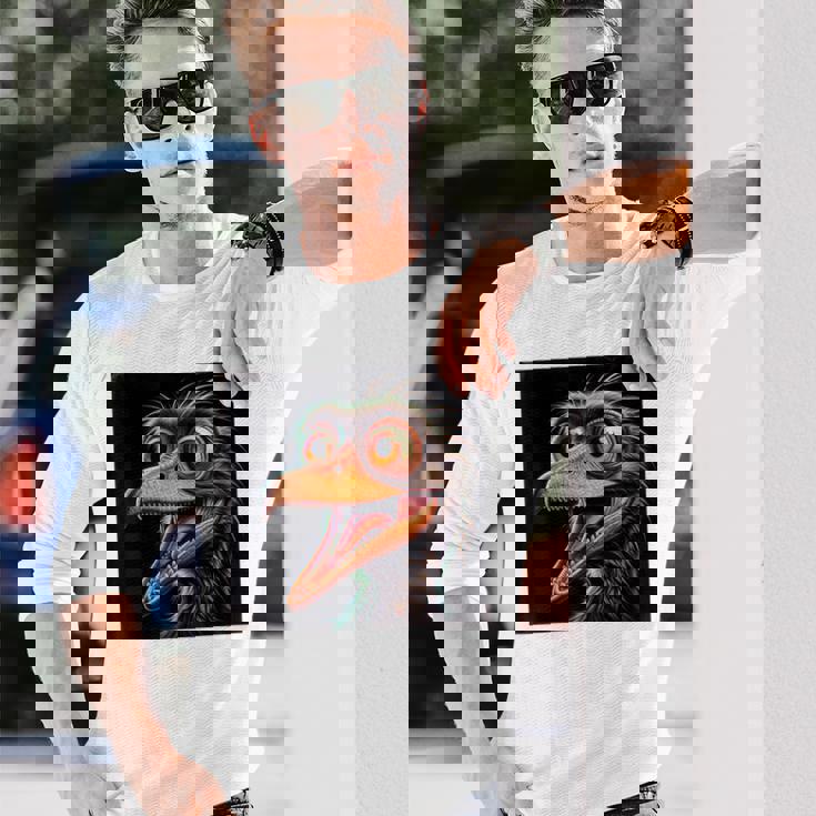 Archaeopteryx シャツ 面白い Dinousar ジュラシックプレデターファン 長袖Tシャツ 彼への贈り物