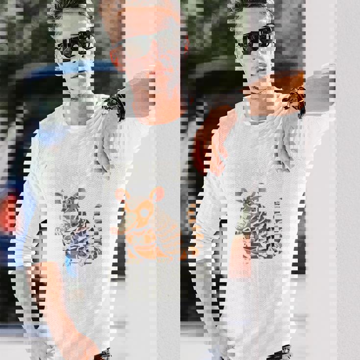 Armadillo かわいいアーマー アニマル アルマジロ 長袖tシャツ 長袖Tシャツ 彼への贈り物