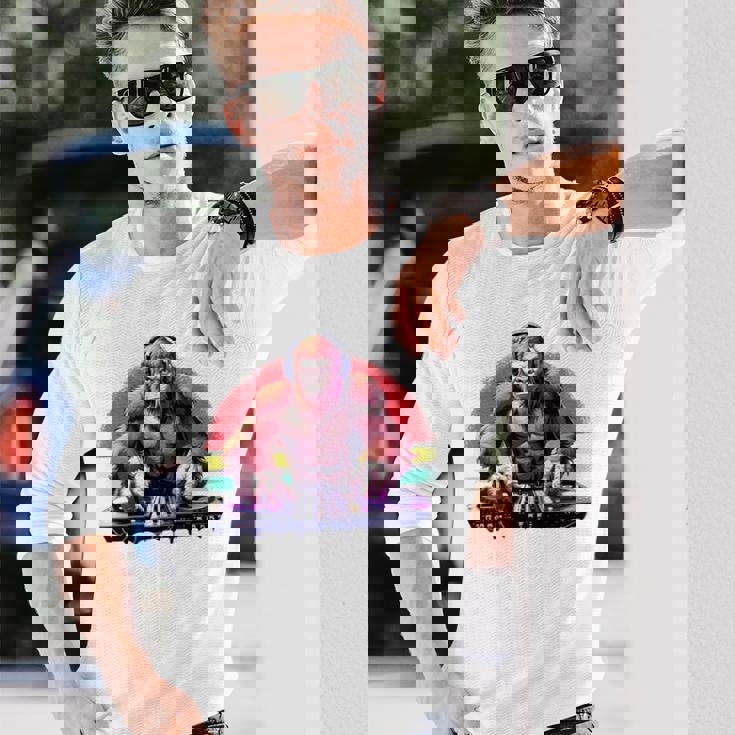 Bassquatch 音楽愛好家のためのサスカッチdjデザイン 長袖tシャツ 長袖Tシャツ 彼への贈り物