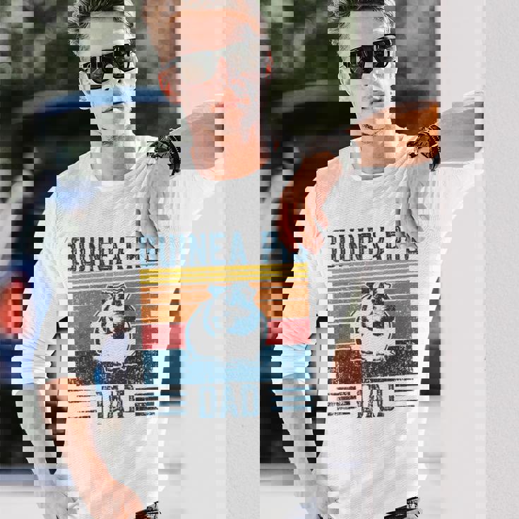 Best モルモット Dad ヴィンテージモルモット 長袖Tシャツ 彼への贈り物