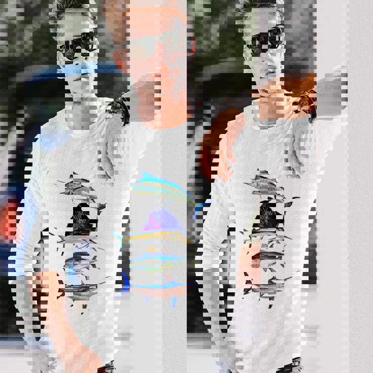 Big Deepea スポーツフィッシュ カジキ 太刀魚 カジキ マグロ 長袖Tシャツ 彼への贈り物