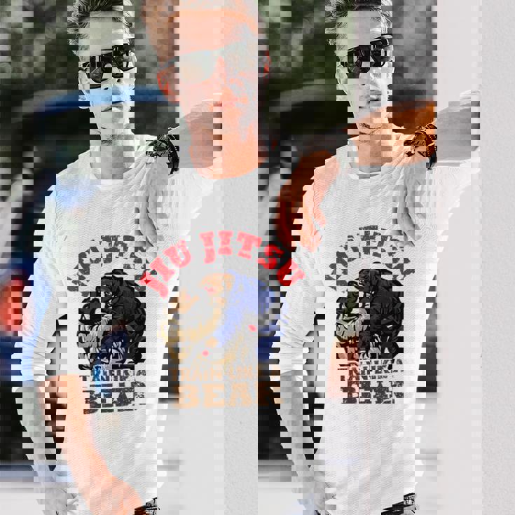 Bjj ブラジリアン柔術 クマのようにトレーニング 長袖Tシャツ 彼への贈り物