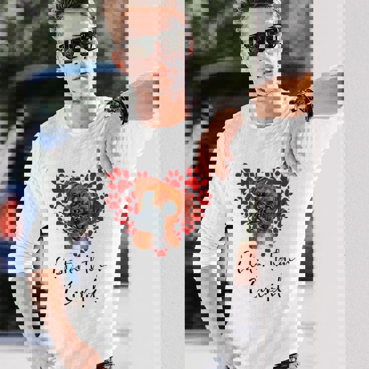 Boxer Dog Cuter Than Cupidalentines Day ボクサー犬 長袖Tシャツ 彼への贈り物