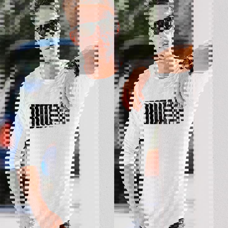 Brooklynibes、Brooklyn 、Brooklyn New York City 長袖Tシャツ 彼への贈り物