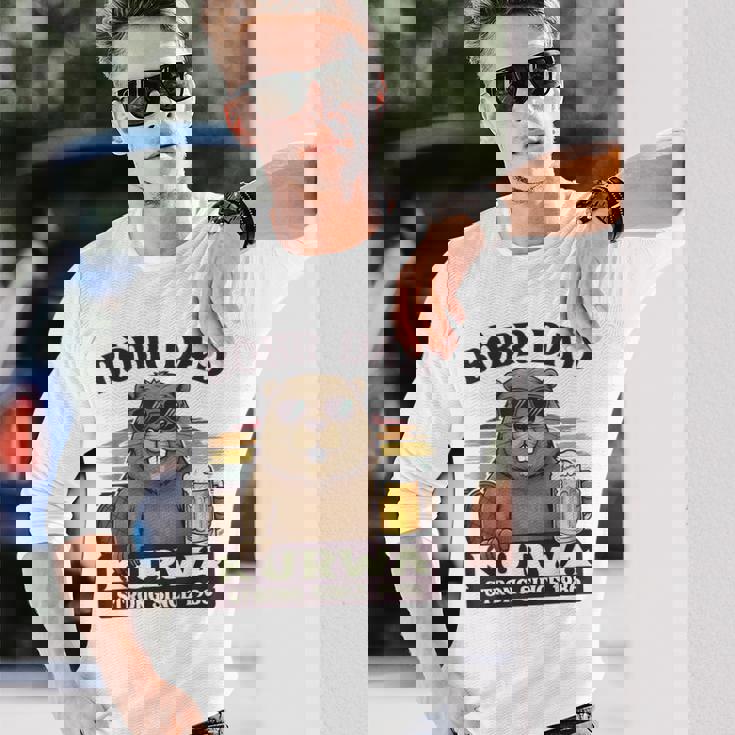 Bòbr Dad Kurwatrongince 1986 Bòbr Kurwa Birthday 長袖Tシャツ 彼への贈り物