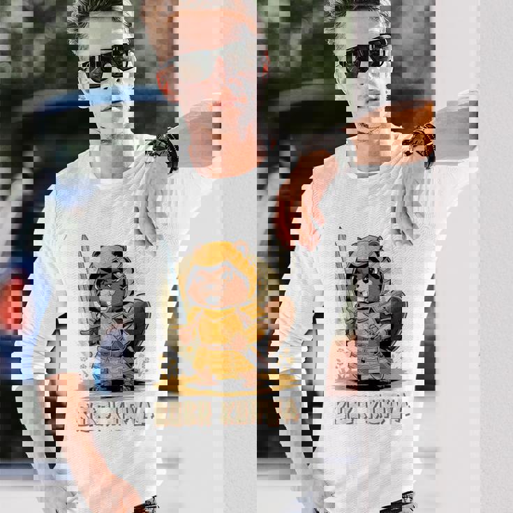 Bóbr Kurwa サムライ 日本人 ボーバー クルワ ポーランド語 ミーム ボブル 長袖Tシャツ 彼への贈り物