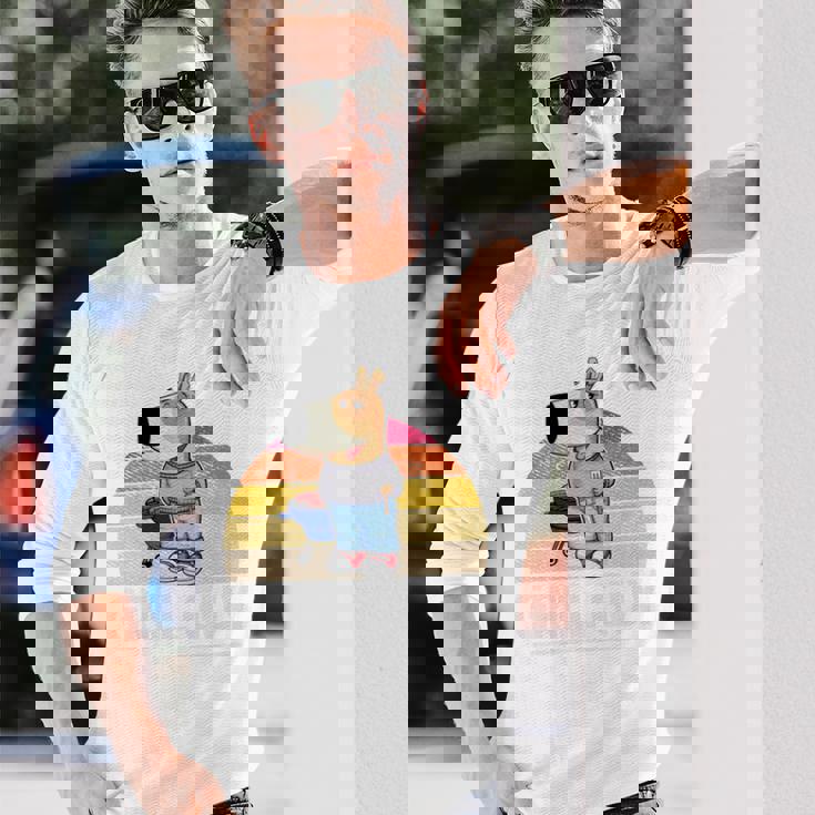 Chill Guy Meme Grill Guy Bratwurst グリル シェフグリル 長袖tシャツ 長袖Tシャツ 彼への贈り物