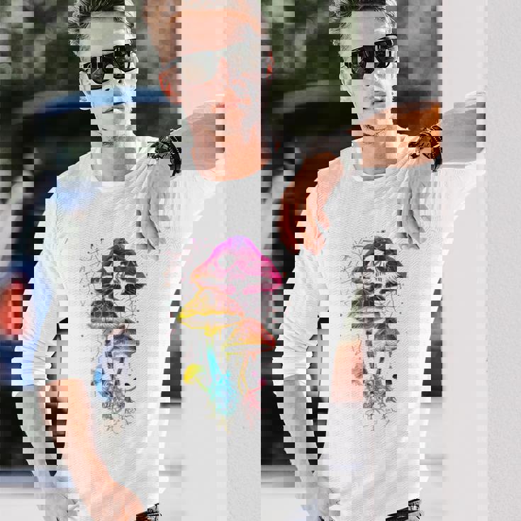 Colorful Minimalic Drippingkull 長袖tシャツ 長袖Tシャツ 彼への贈り物