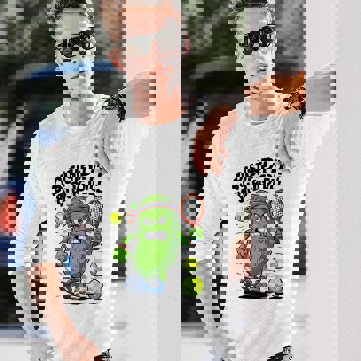 Crushed It You Big Dill Pickle Tennis 長袖Tシャツ 彼への贈り物