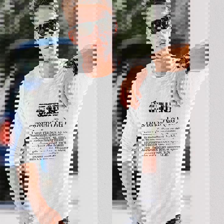 Céline ファーストネームの定義 長袖Tシャツ 彼への贈り物