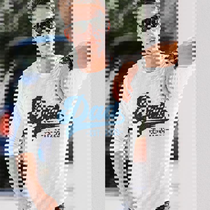 Dad Est 2025 Dad To Be New Dad 長袖Tシャツ 彼への贈り物