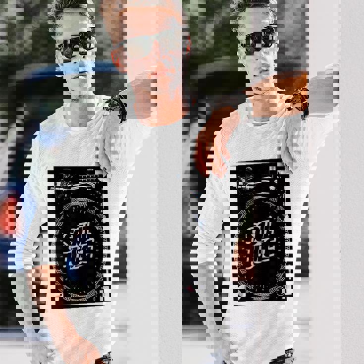 Dj ターンテーブル バトルレコードプレーヤー ディスク ジョッキー ミュージックディスコ 長袖Tシャツ 彼への贈り物