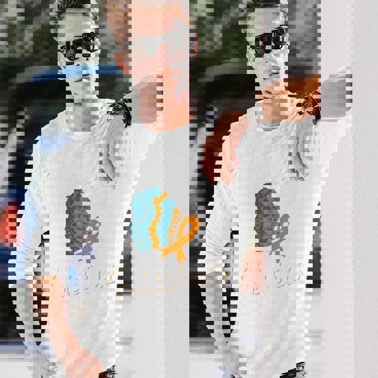 Early Detection Matters Ribbon Appendix Cancer Awareness 長袖tシャツ 長袖Tシャツ 彼への贈り物