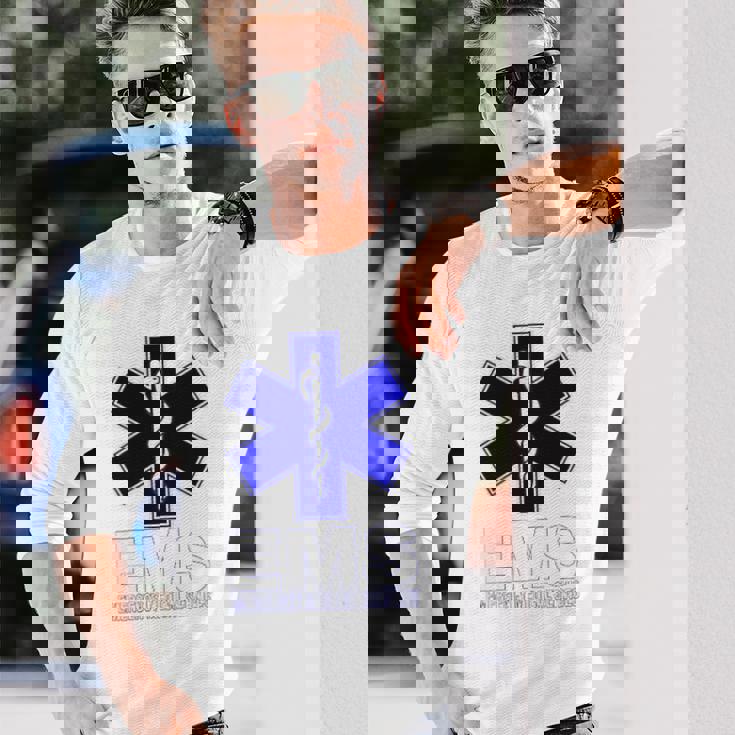 Emstar Of Life 救急医療サービス Emt Paramedic 長袖Tシャツ 彼への贈り物