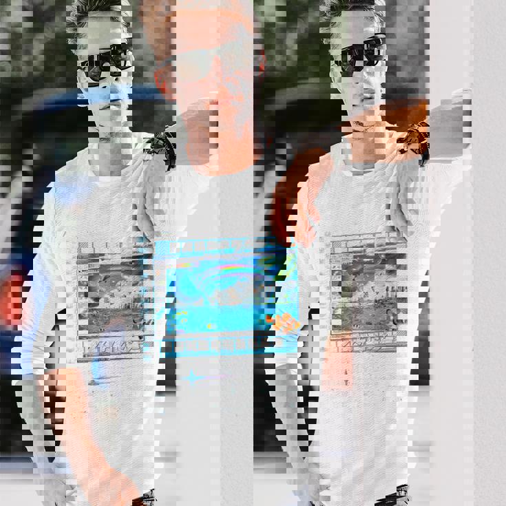 Frutiger エアロファッション バックプリント Frutigeribes 長袖Tシャツ 彼への贈り物