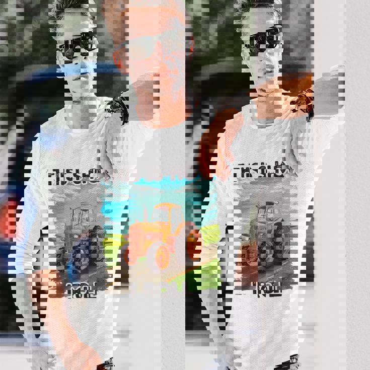 Farming Farmers This Is How I Roll トラクター 長袖Tシャツ 彼への贈り物