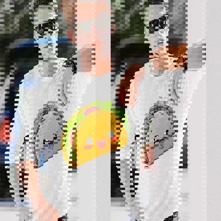 Tacoquad Kawaii Mexican Food Lover Intagetyle 長袖tシャツ 長袖Tシャツ 彼への贈り物