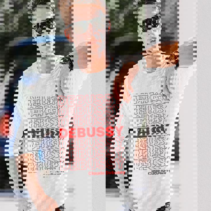 クロード ドビュッシー クラシック音楽作曲家 Thank You Meme 長袖Tシャツ 彼への贈り物