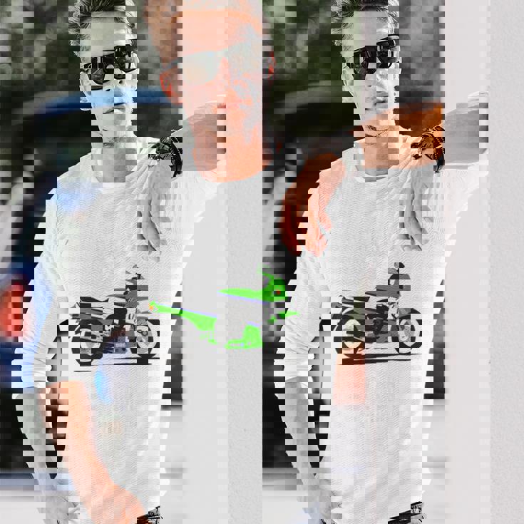 Gpz900r クラシックバイク モーターサイクリスト オートバイ 長袖Tシャツ 彼への贈り物