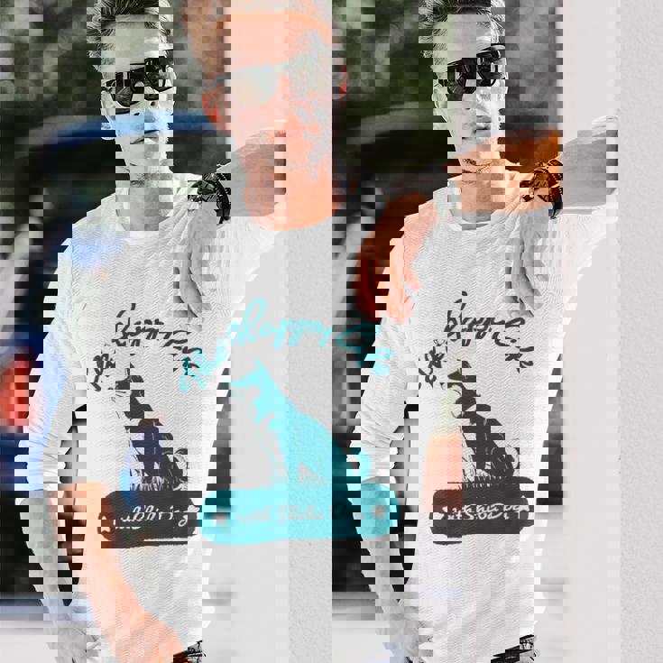 The Happy Life Withhiba Dog かわいい柴犬 黒柴 赤柴 長袖Tシャツ 彼への贈り物