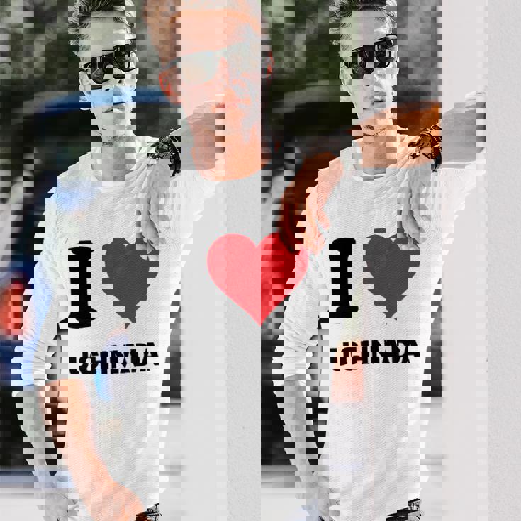 I Heart 内田ジャパンラブ 日本土産 長袖Tシャツ 彼への贈り物