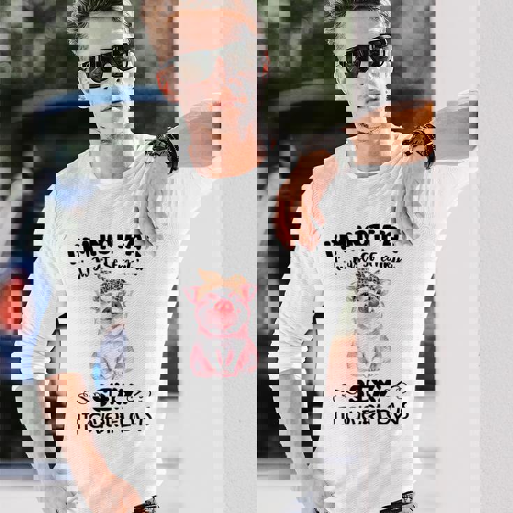 I'm Not Fat シャツ 長袖Tシャツ 彼への贈り物