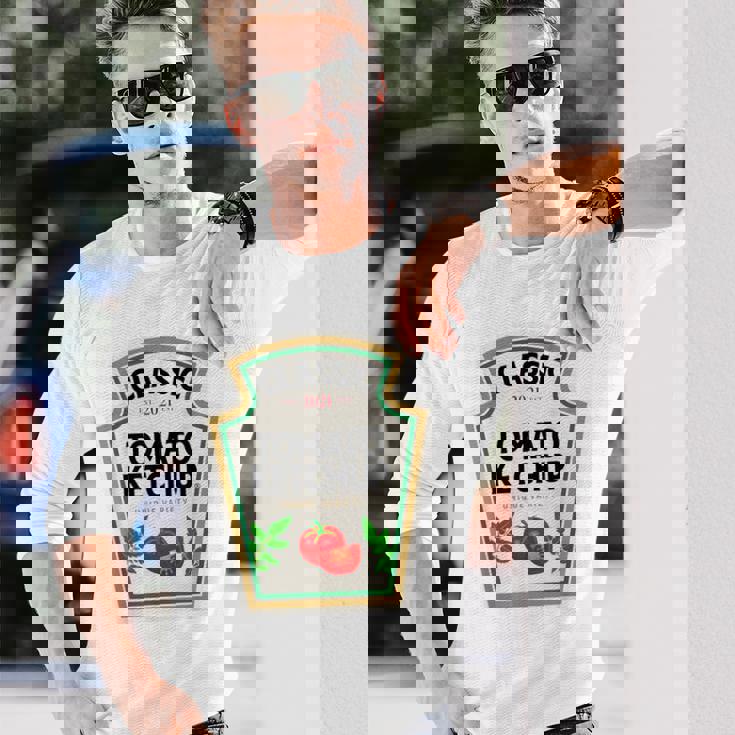 Ketchup ハロウィンコスチューム トマトマッチング ハロウィンケチャップ 長袖Tシャツ 彼への贈り物