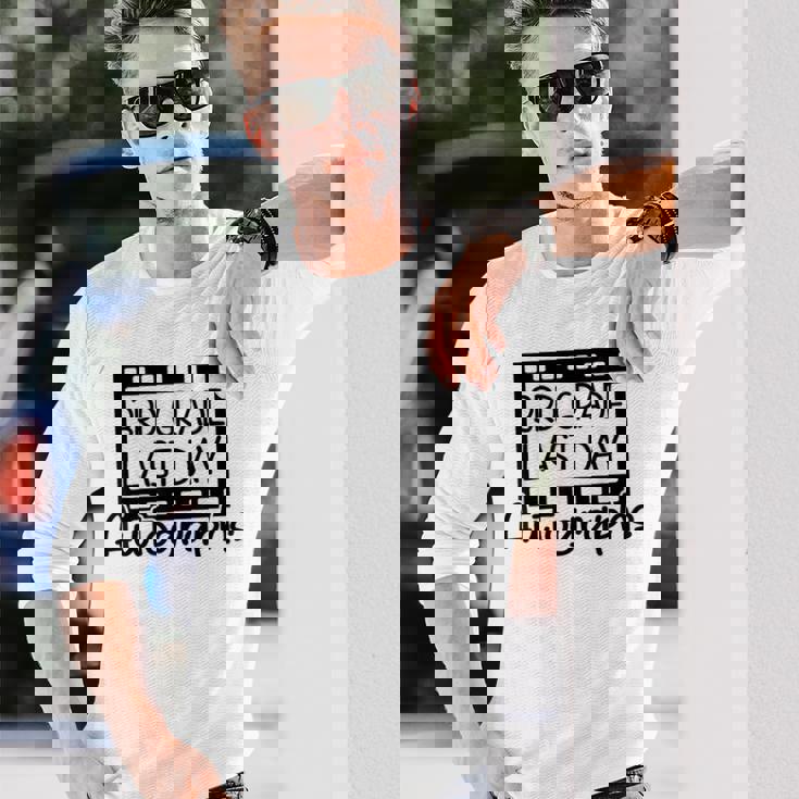 Last Day サイン入り 卒業 3年生 記念品 長袖Tシャツ 彼への贈り物