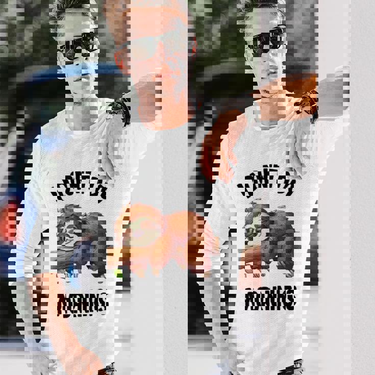 Lazy Nappingloth 怠惰な昼寝ナマケモノ 長袖Tシャツ 彼への贈り物