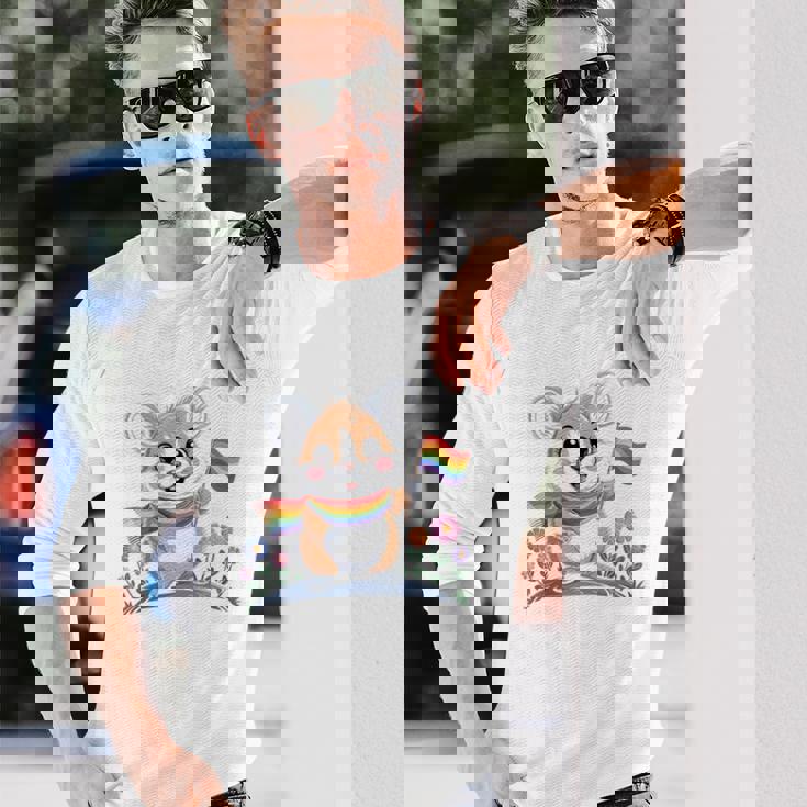 Lgbtプライドマンスピカlgbtqia 長袖tシャツ 長袖Tシャツ 彼への贈り物