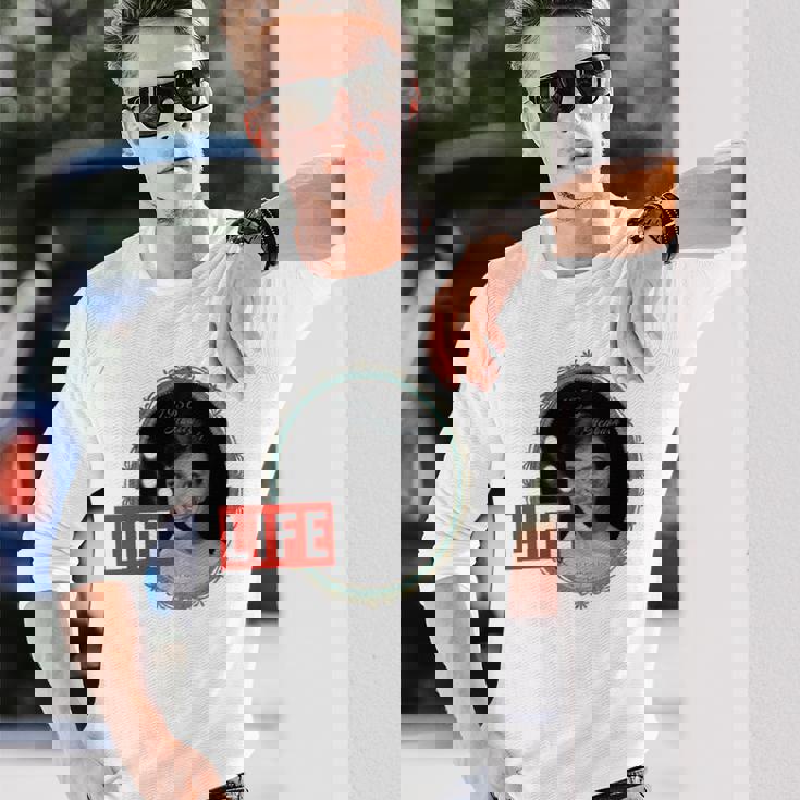 Life Picture Collection オードリーヘップバーン_ 02 長袖tシャツ 長袖Tシャツ 彼への贈り物