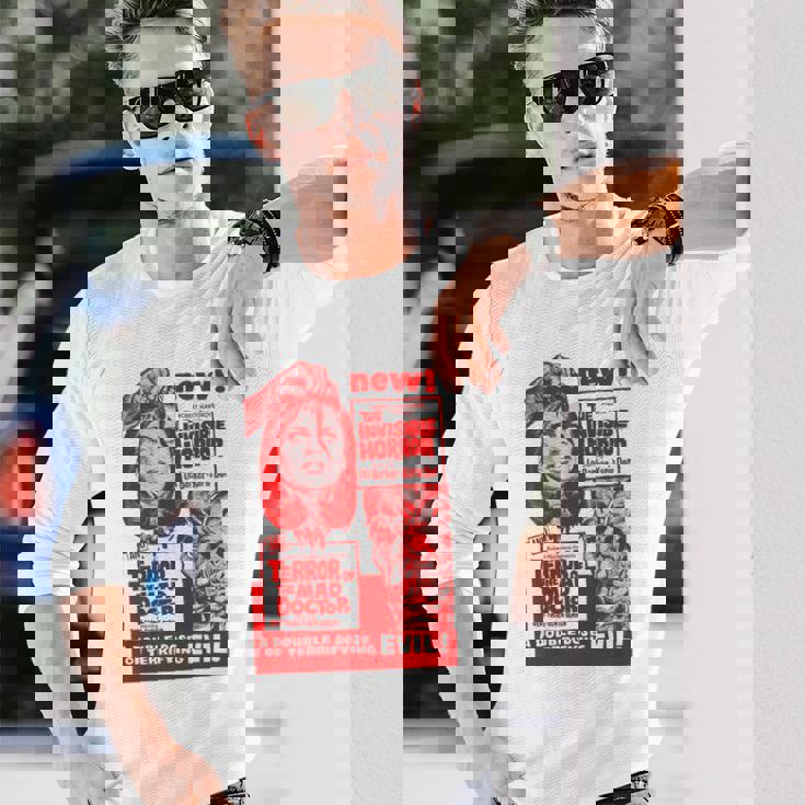 Mad Doctor Terror ハロウィンモンスターポスター ホラー映画 長袖Tシャツ 彼への贈り物