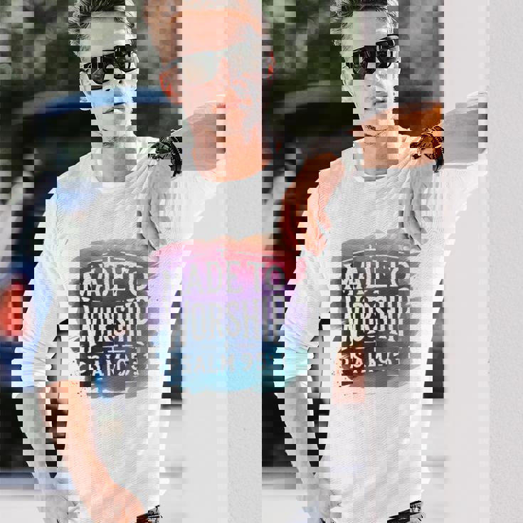 Made To Worship シャツ 礼拝シャツ メンズ & レディース God 長袖Tシャツ 彼への贈り物