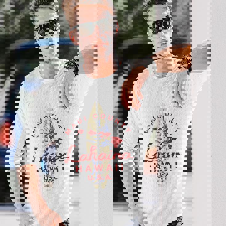 Maui Lahaina ヴィンテージ ハワイ諸島 長袖tシャツ 長袖Tシャツ 彼への贈り物