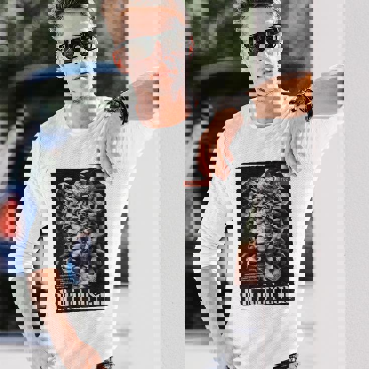 Medusa Backprint 女神の蛇 ギリシャ神話 バックプリント メデューサ 長袖Tシャツ 彼への贈り物