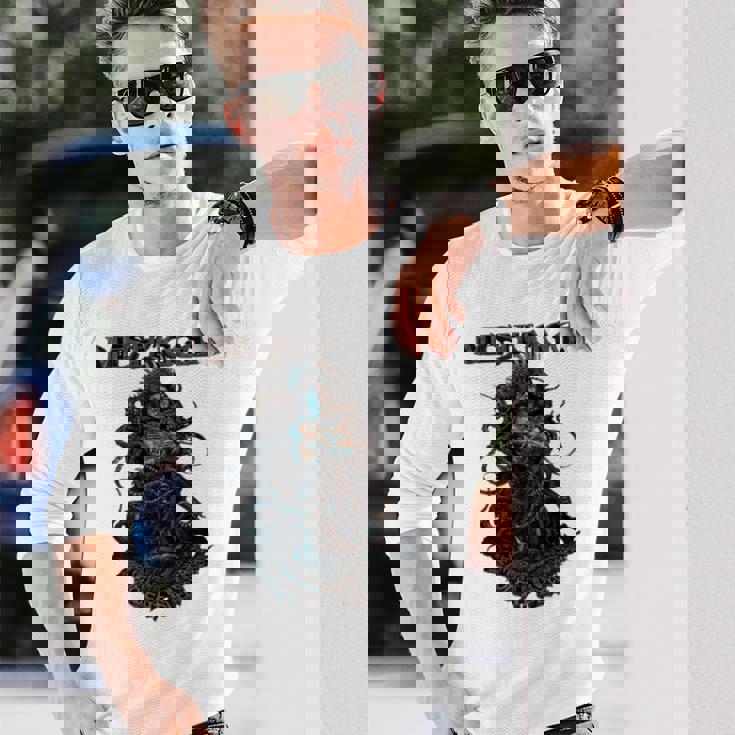 Meshuggah グラフィックデザインギフト Meshuggahファンへのメンズギフト。 長袖tシャツ 長袖Tシャツ 彼への贈り物