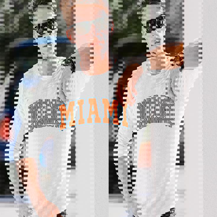 Miami Throwback Classic 長袖tシャツ 長袖Tシャツ 彼への贈り物