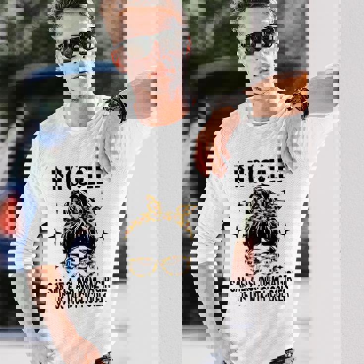 Nicole コスチューム かわいい 定義 名入れ Nicole 長袖Tシャツ 彼への贈り物