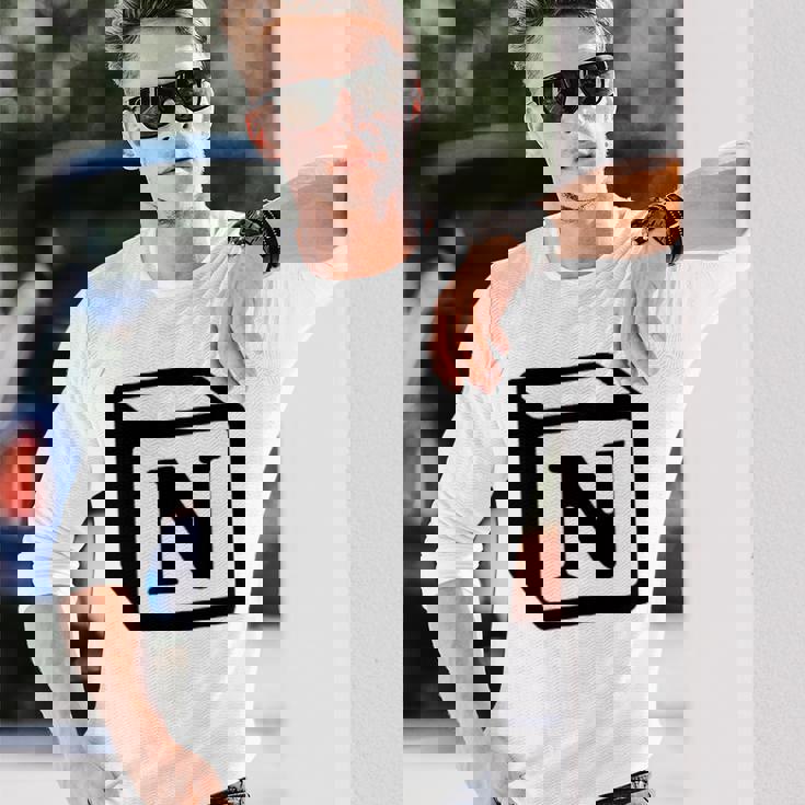 Notion アプリ All Notion Lovers Notion Aesthetic Notionユーザー 長袖Tシャツ 彼への贈り物