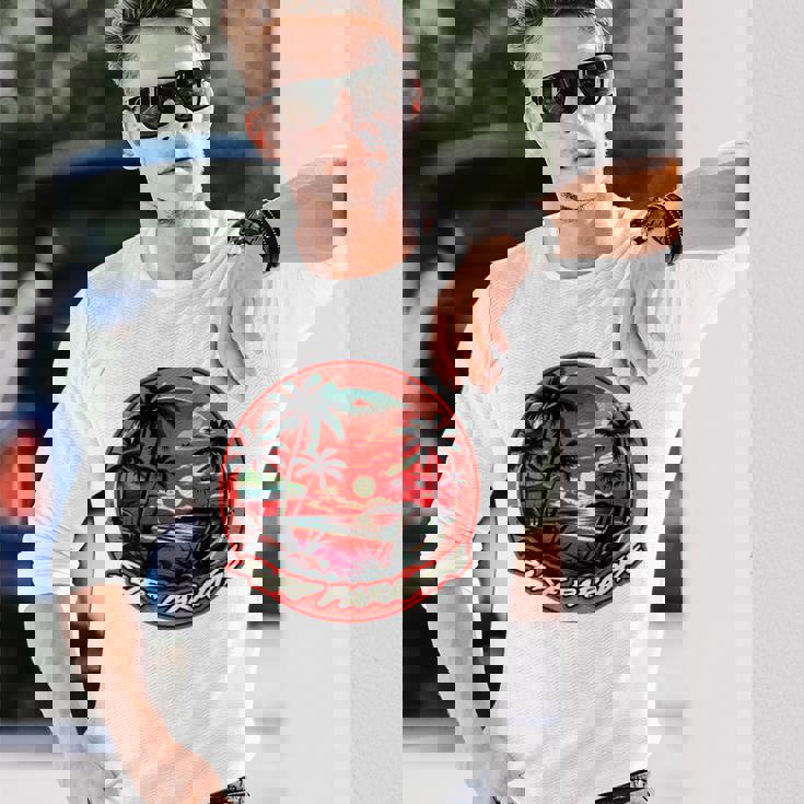 バックプリント Onlyurf Paradise クール サーファー ビーチ オーシャン 長袖Tシャツ 彼への贈り物