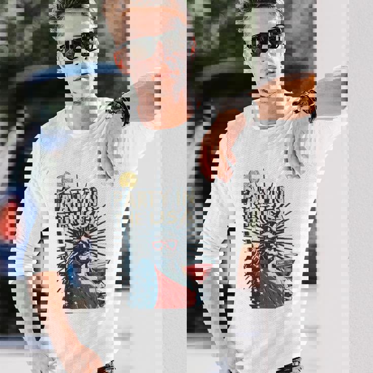 Party In The Usa 自由の女神シャツ 面白い 7月4日 長袖Tシャツ 彼への贈り物