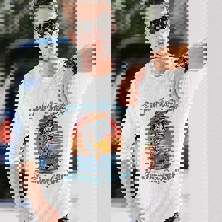 Pinche Gringo フィッシングクルー背面 メンズ、レディース向けアウトフィット 長袖Tシャツ 彼への贈り物