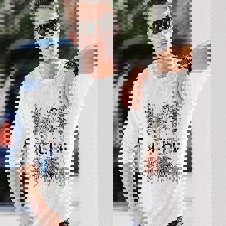 Pot Head 観葉植物 庭師 面白い 観葉植物 長袖Tシャツ 彼への贈り物