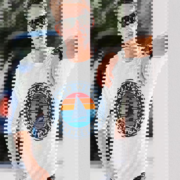 Red Wing ミネソタ Mn ヴィンテージ ヨット レトロ 70年代 長袖Tシャツ 彼への贈り物