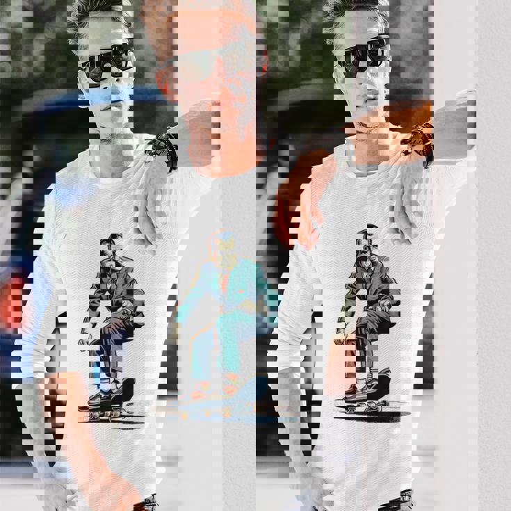 Richard Nixon スケートボード ロックスター 長袖Tシャツ 彼への贈り物