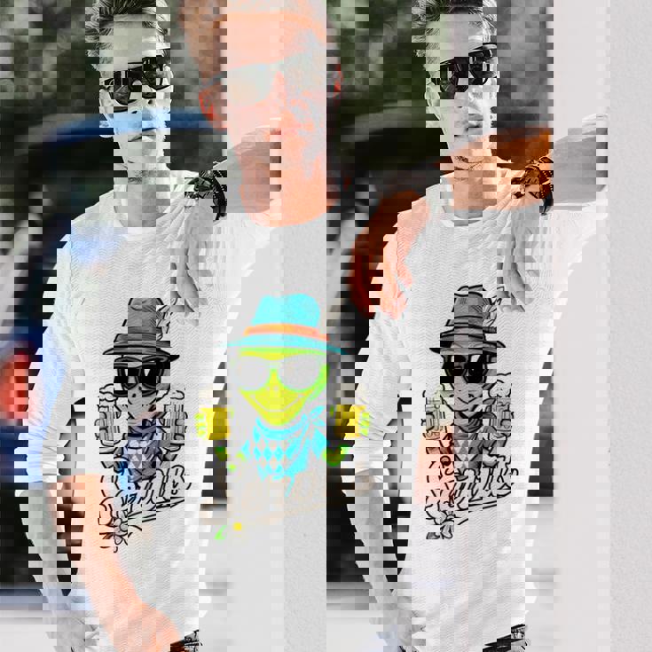 Servus Wiesn Gaudi – 面白いオクトーバーフェストビールバイエルンコスチューム 長袖tシャツ 長袖Tシャツ 彼への贈り物