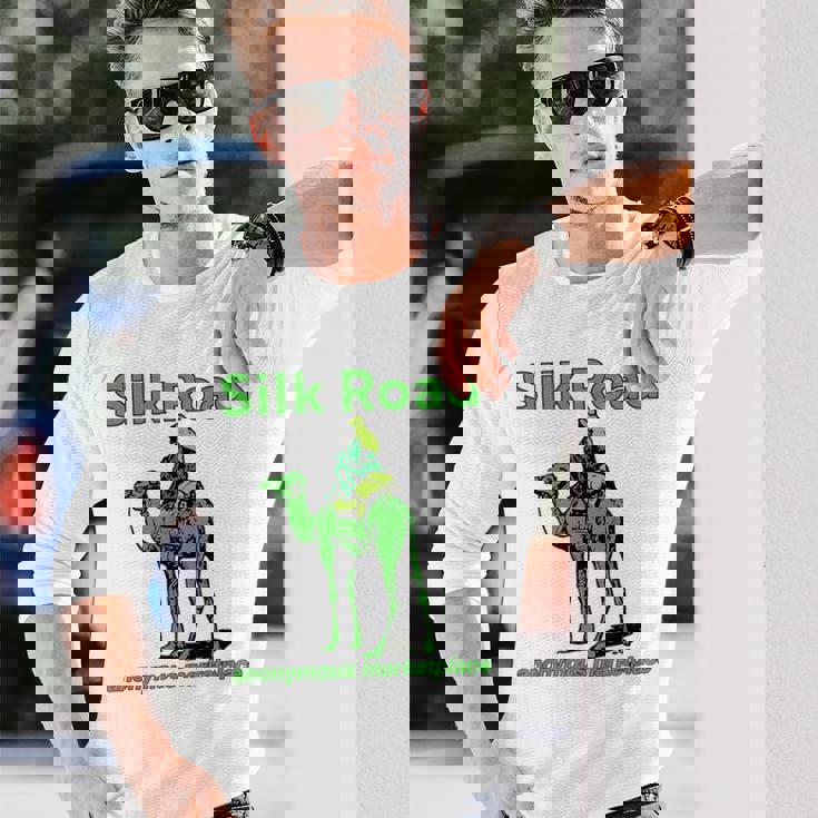 Silk Road 匿名マーケットプレイス キャメル ダークウェブ 暗号 Btc 長袖Tシャツ 彼への贈り物