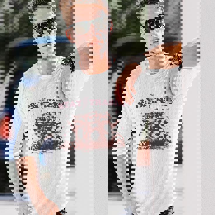 Stay Trashy Raccoon Opossum 長袖Tシャツ 彼への贈り物