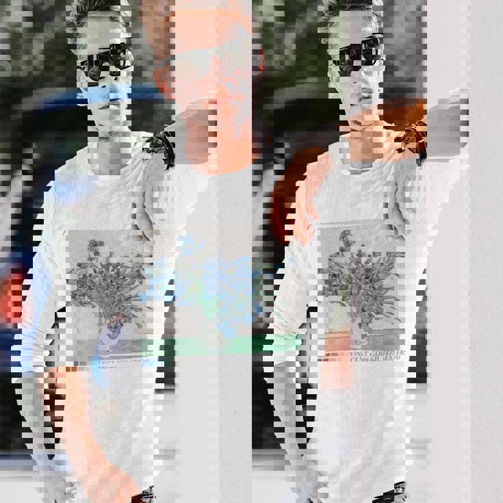 Trendyincentan Gogh Irises Famous Painting 1890 長袖Tシャツ 彼への贈り物