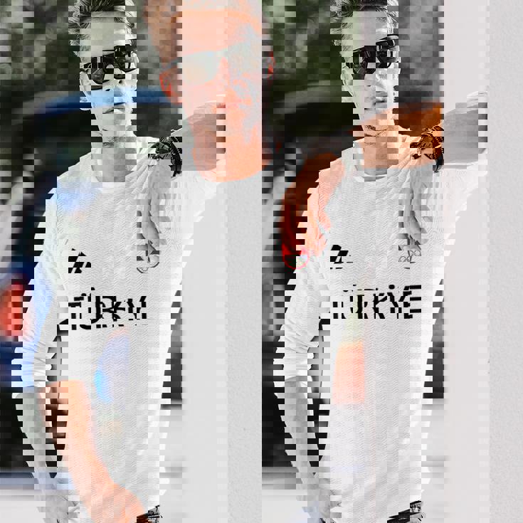 Turkiye トルコ国旗 トルコ オリンピック シューティング チーム スポーツ 長袖Tシャツ 彼への贈り物